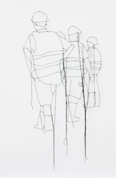 	<p>Galerie Michael Sturm, <br />
Stuttgart</p>

	<p>Nägel, Faden<br />
2006</p>